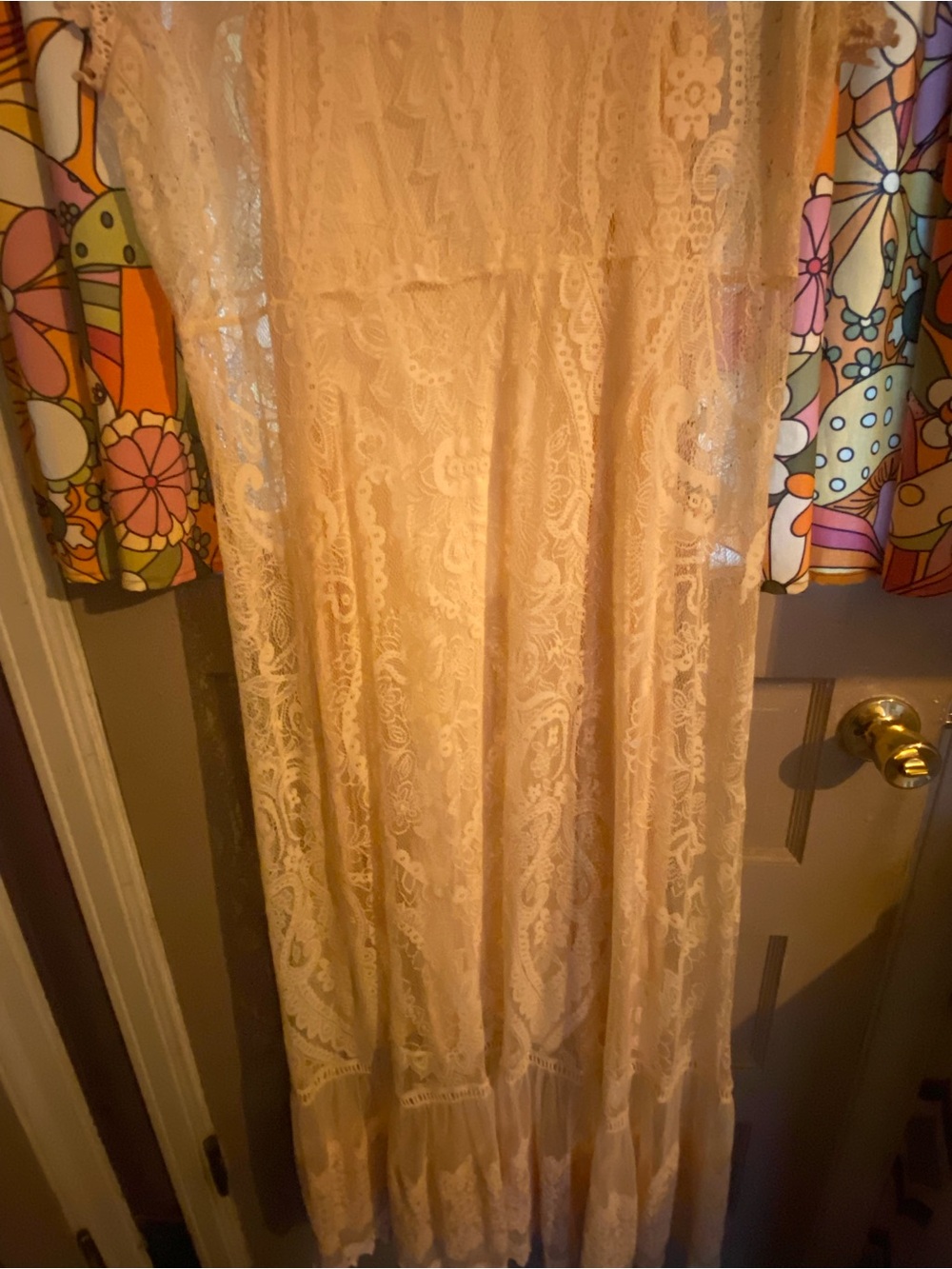 torrid Peach Lace Midi Dress NWT SIZE 2 - Picture 12 of 12